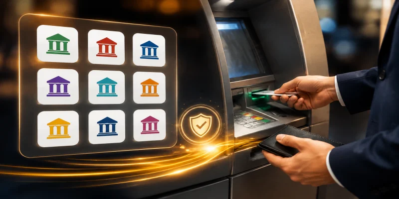 Bảng biểu thị các ngân hàng liên kết hỗ trợ giao dịch nhanh tại hệ thống cá cược