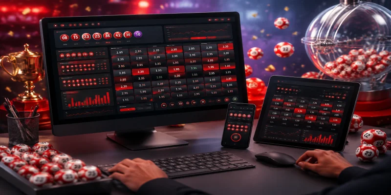 Giao diện bảng điều khiển tỷ lệ cược xổ số RED88 hiển thị minh bạch các mức thưởng
