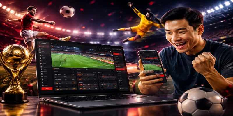 Giao diện cá cược thể thao hiện đại theo tài liệu giới thiệu red88 chính thức