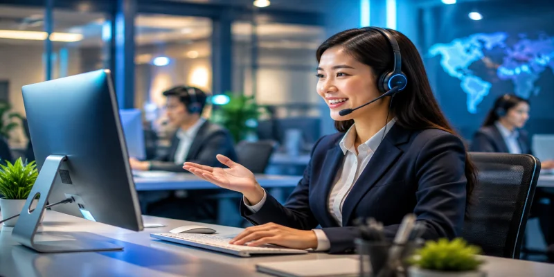 Giao diện cổng hỗ trợ khách hàng xử lý thắc mắc trực tuyến 24/7 nhanh chóng