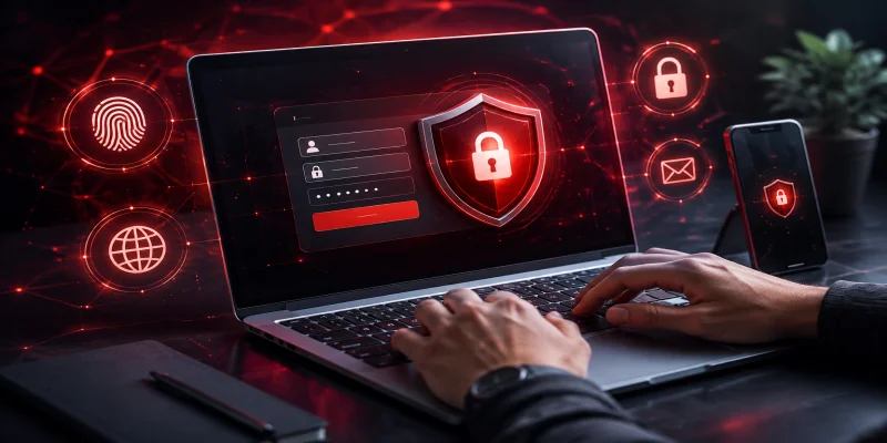 Giao diện đăng nhập RED88 bảo mật với hệ thống mã hóa SSL hiện đại và tối ưu hóa trải nghiệm người dùng.